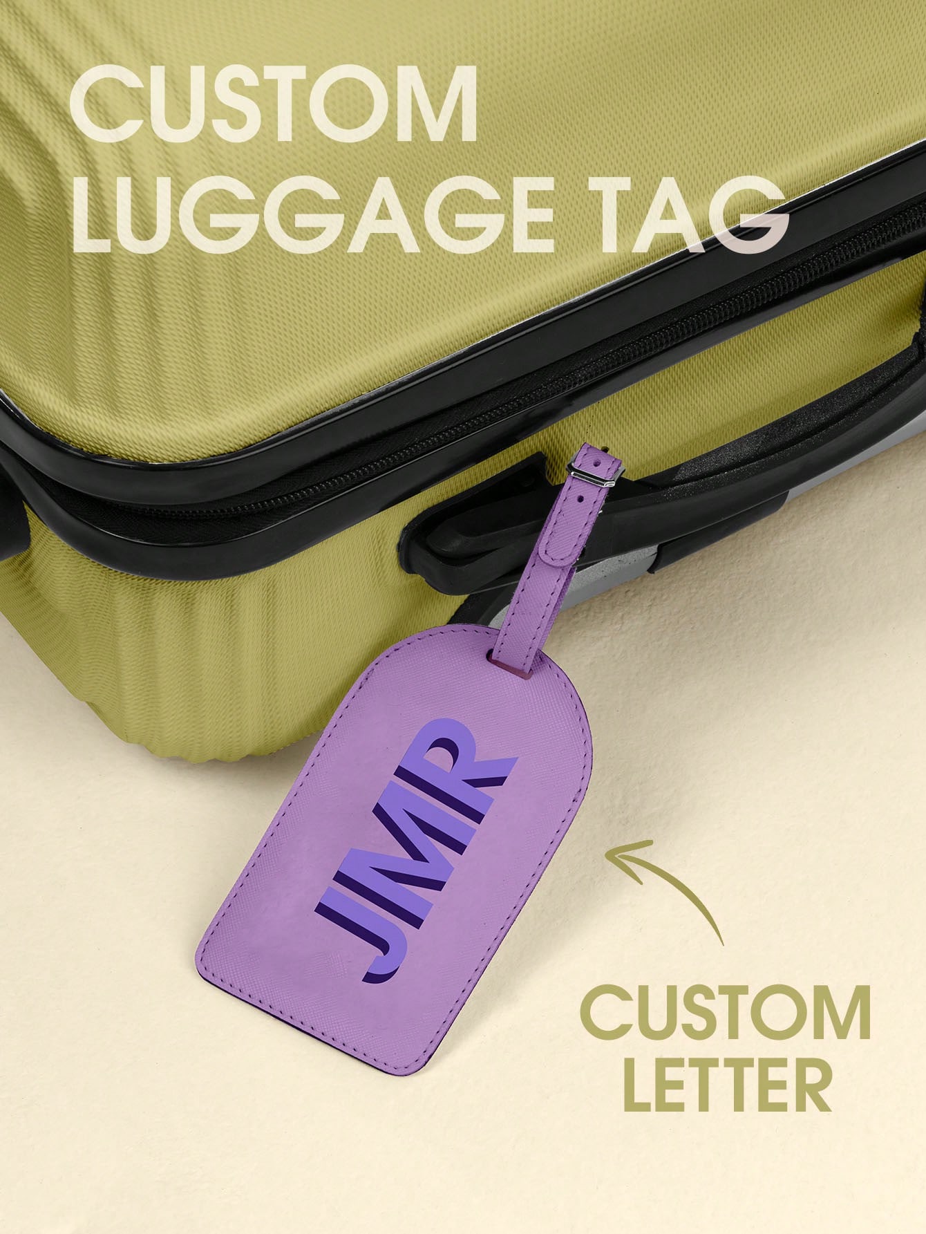 Travel Accessories For Men - Kişiselleştirilmiş Baş Harfli Bagaj Etiketi Özel