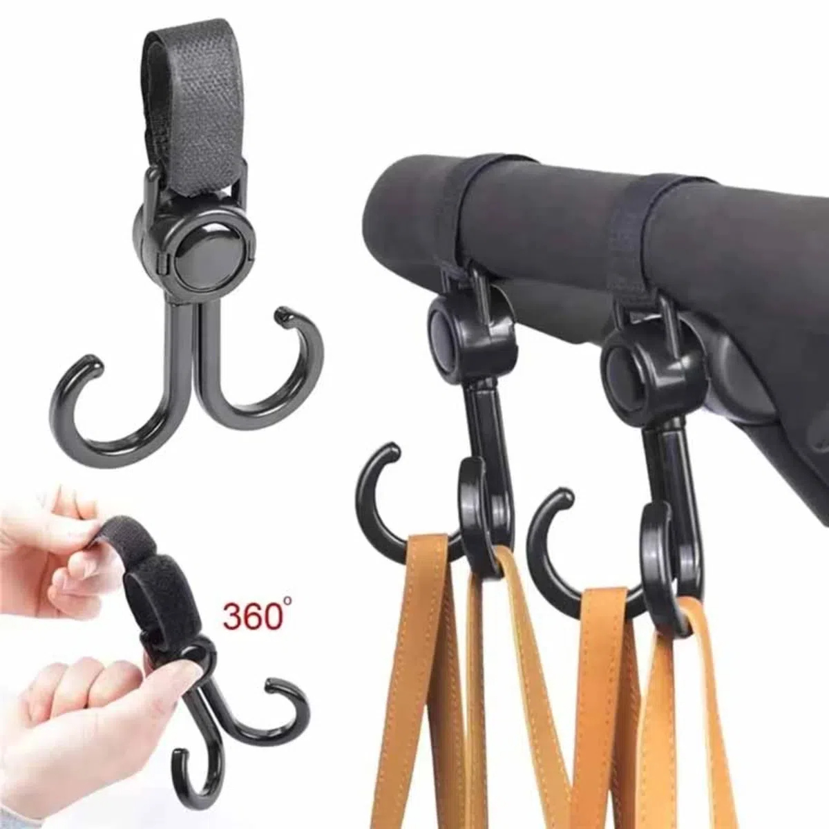 Travel Accessories Shops - Dönebilen Çift Kanca Bebek Arabası Seyahat