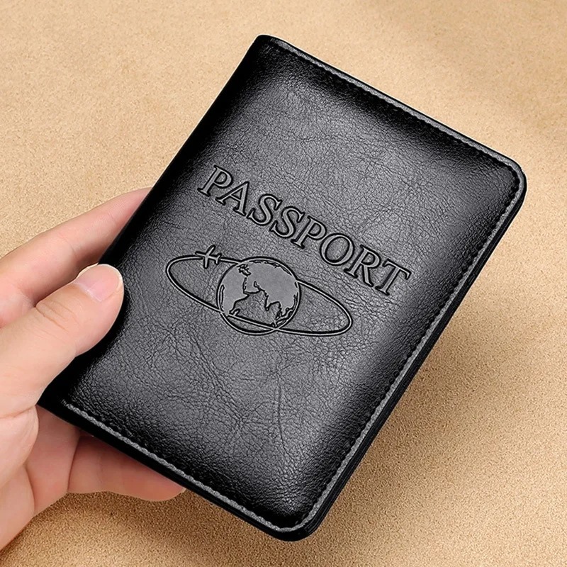 Travel Accessories Rfid - Unisex Hakiki Deri Pasaport Kapağı RFID