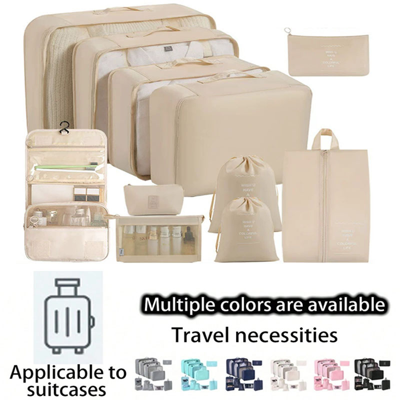 Travel Accessories Kit Bag - Seyahat Saklama Çantaları Seti 7/8/9/10 Parça