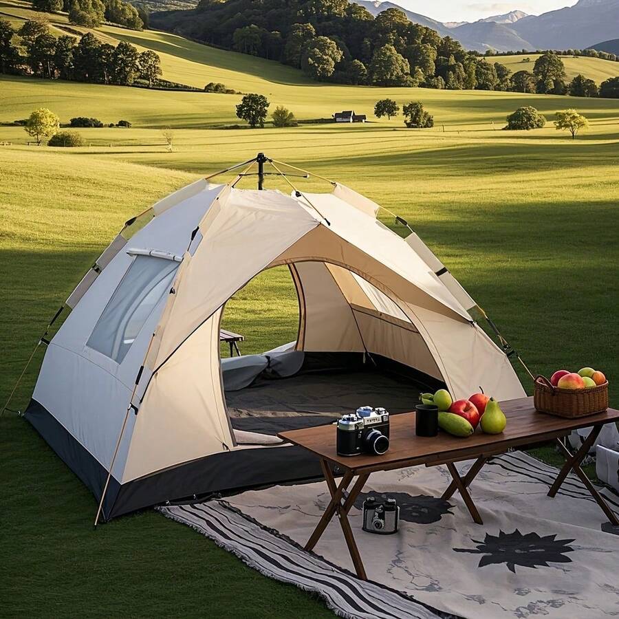Travel Accessories You Need - Otomatik Anında Kurulum Kamp Çadırı, 1-3/3-4