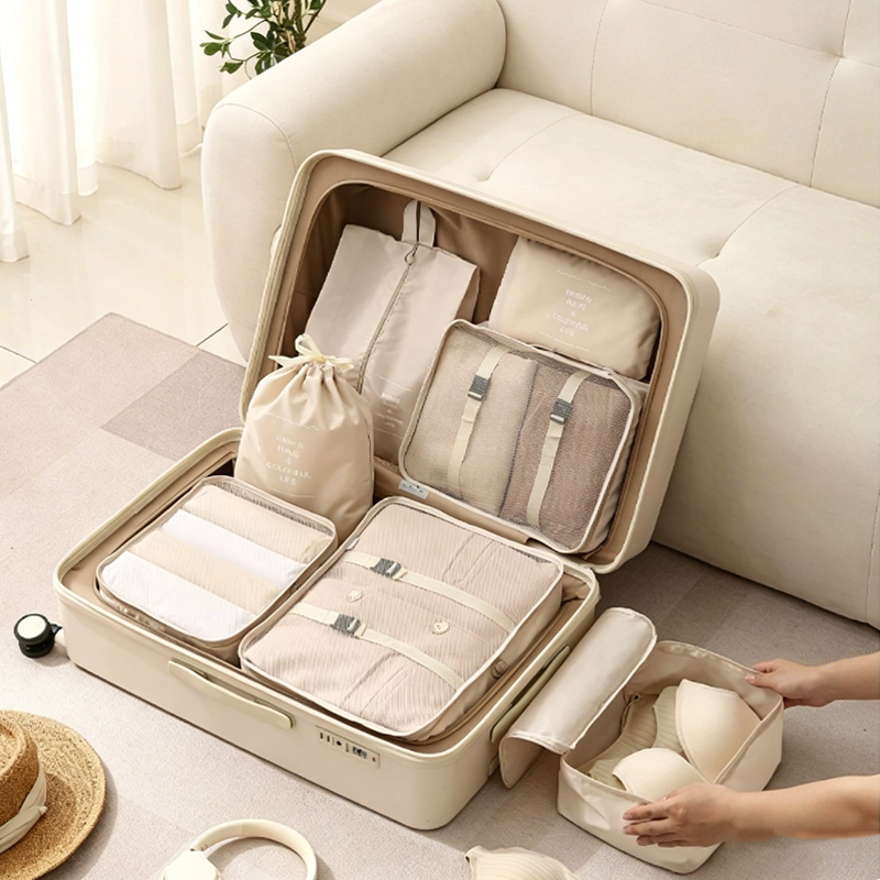 Travel Accessories Kit Bag - 7 Parçalı Paketleme Küpleri Seti -