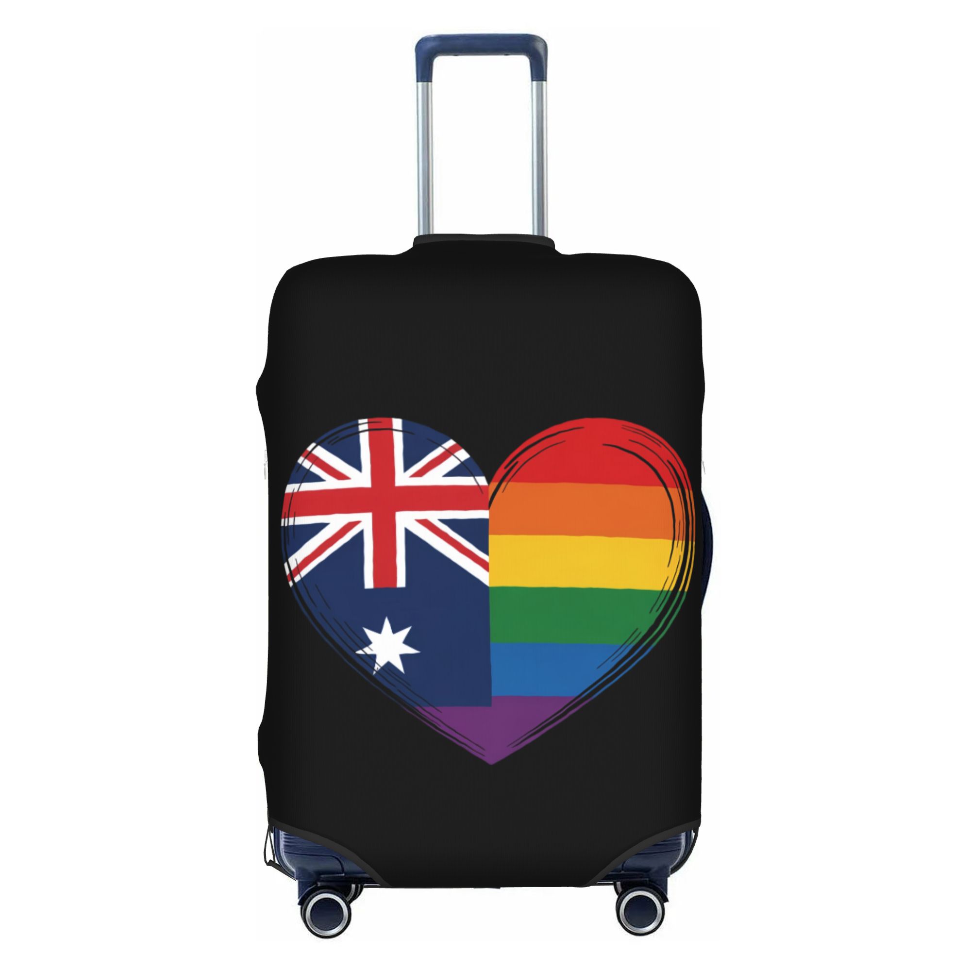 Travel Accessories Australia - LGBTQ Avustralya Eşcinsel Gurur Kalp Bavul