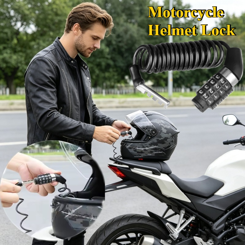 Cable Lock Combination - Dayanıklı Kask Kilidi Mini 4 -