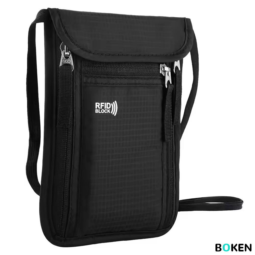 Travel Accessories Rfid - RFID Engelleyici Seyahat Çantası Boyun Cüzdanı