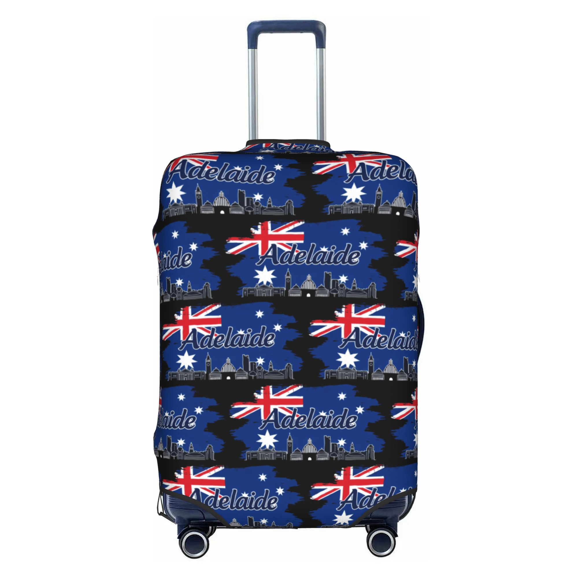 Travel Accessories Australia - Komik Adelaide Avustralya Skyline Bayrağı Bagaj