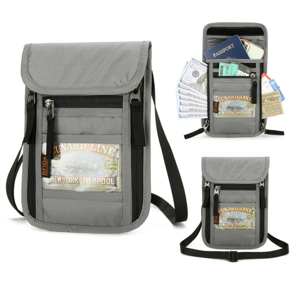 Travel Accessories Rfid - Seyahat Pasaport Çantası Boyun Askısı Bilet