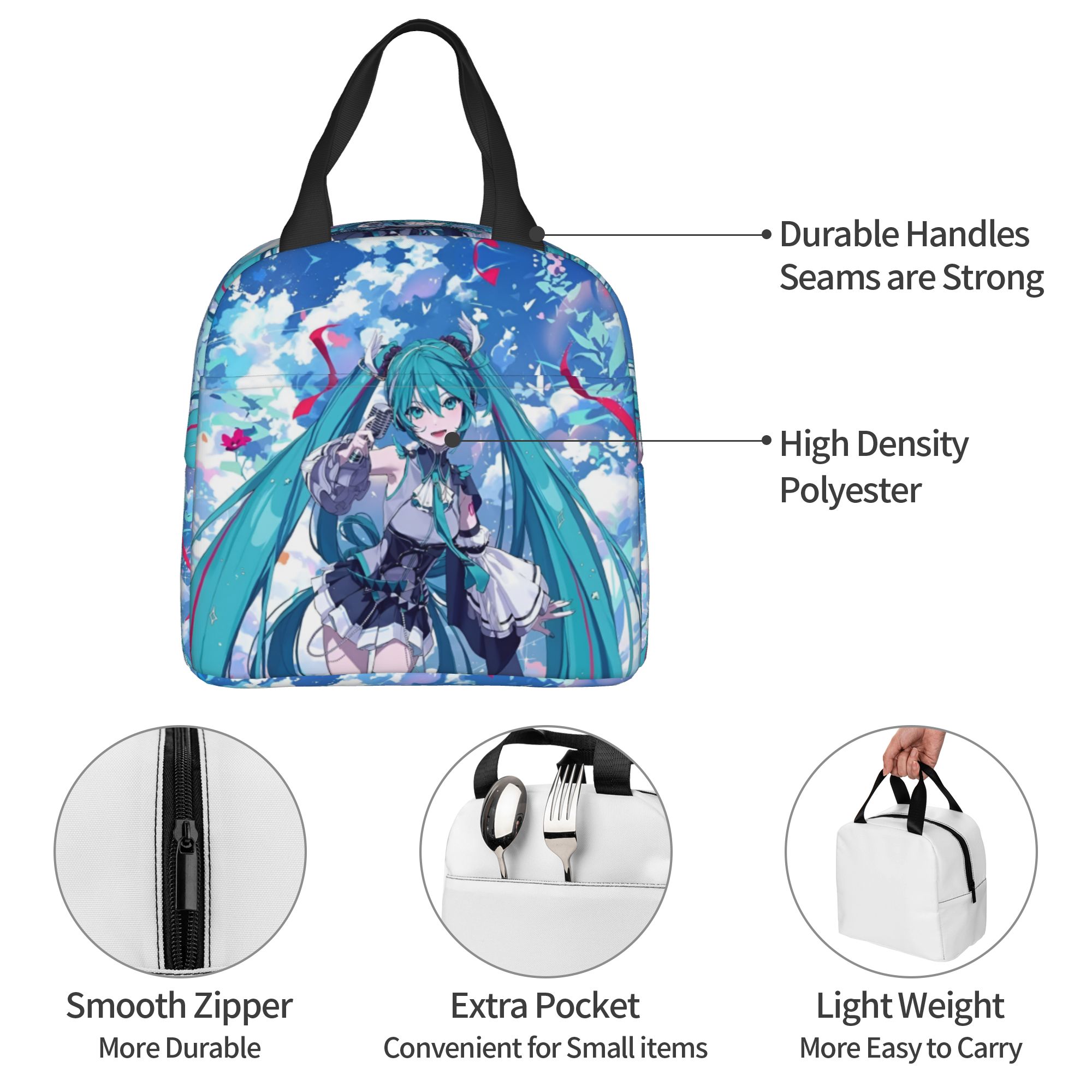 Travel Accessories 2022 - Özel H-Hatsunes Yalıtımlı Öğle Yemeği Çantaları