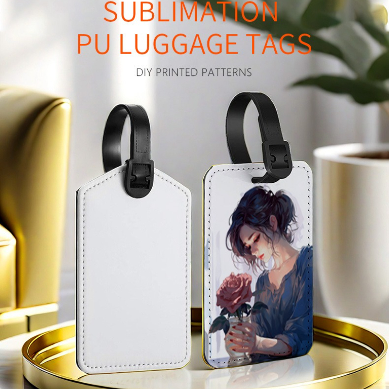 Travel Accessories International - Özelleştirilmiş Resim PU Deri Bagaj Etiketleri