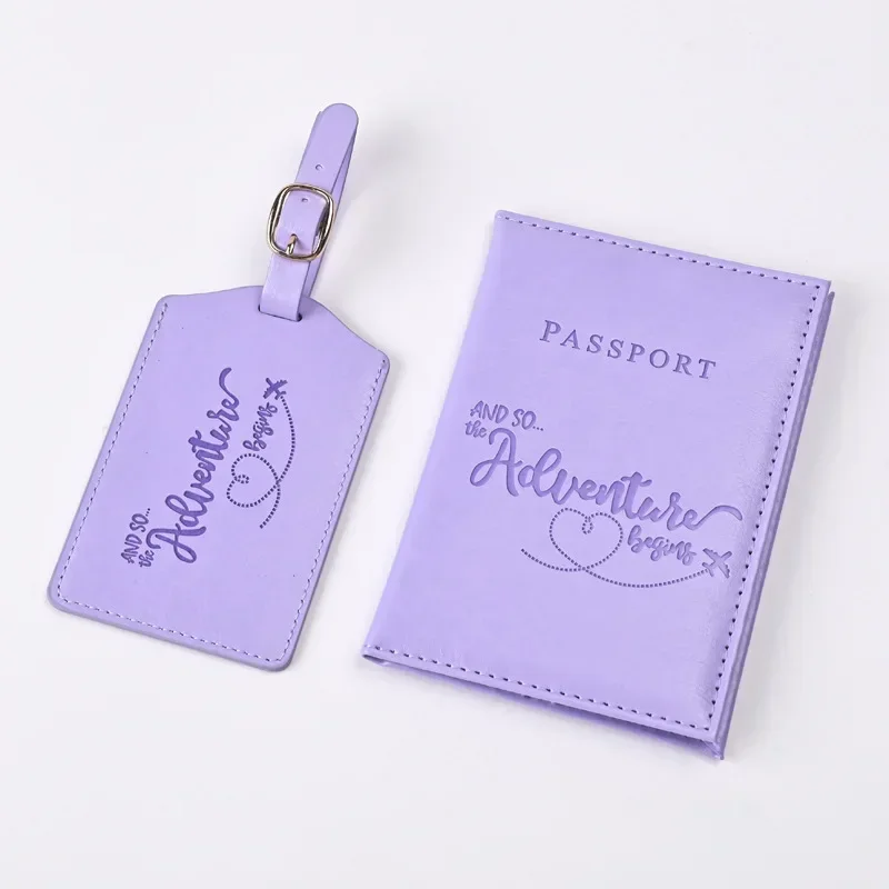 Travel.Accessories News - Yeni Mor PU Deri Pasaport Tutucu