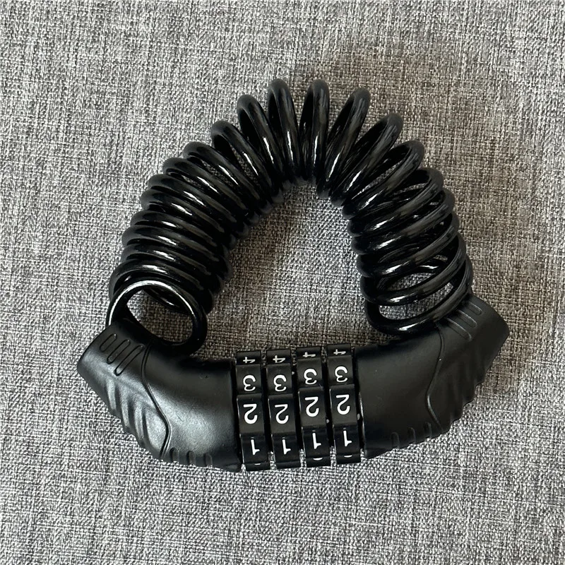 Cable Lock Combination - Dayanıklı klasik kask kilit zinciri 4