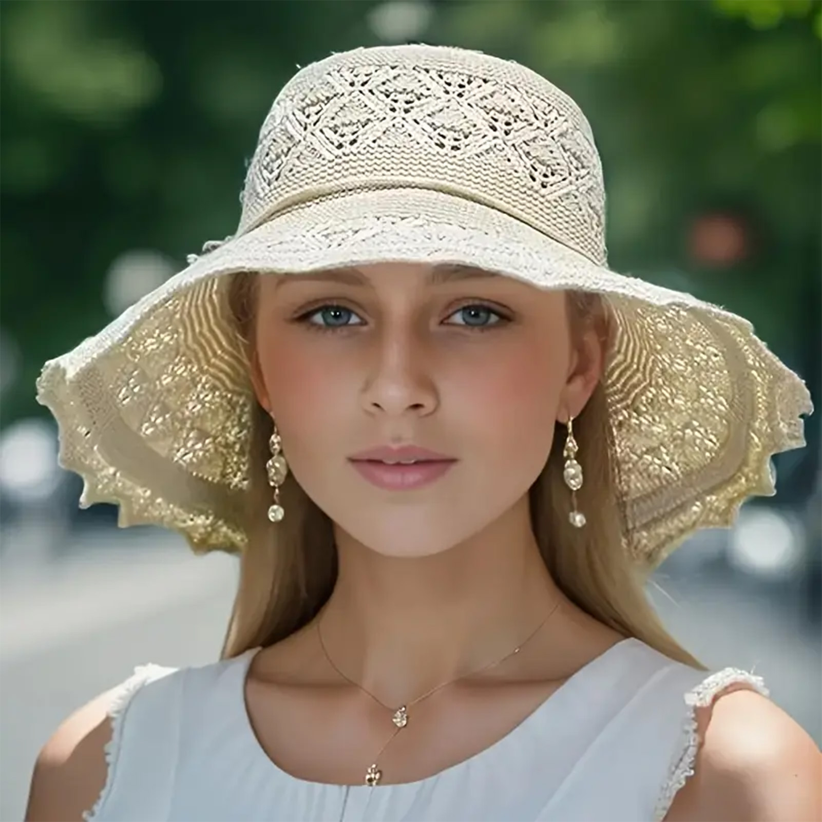 Travel Accessories Teens - Şık güneşlikler yaz plaj şapkaları kadınlar