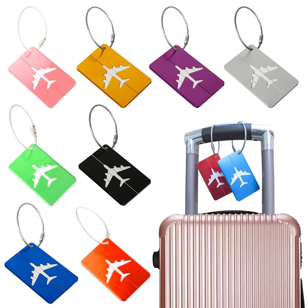 Travel Accessories International - Alüminyum seyahat bagaj etiketleri kullanımlık bavul