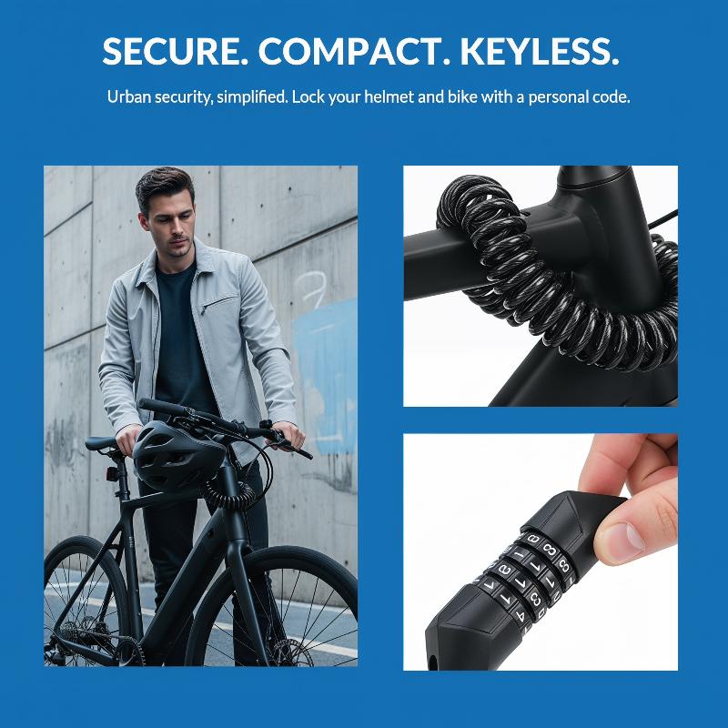 4 Haneli Şifreli Kask Kilidi K - Cable Lock Combination incelemesi ve fiyatı