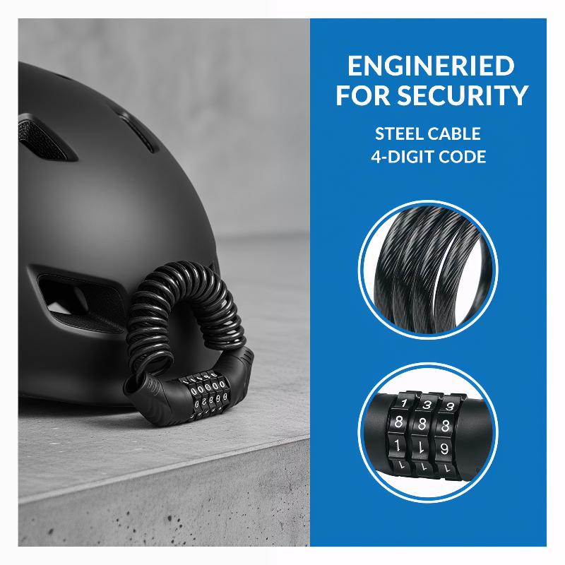 4 Haneli Şifreli Kask Kilidi K - Cable Lock Combination incelemesi ve fiyatı