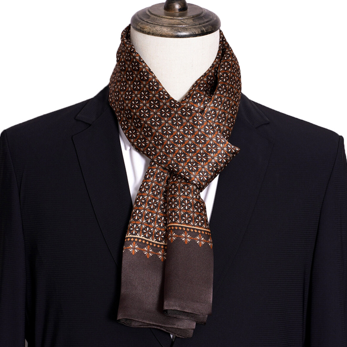 Yeni Erkek Şeritli İpek Eşarp  - Travel Accessories For Men incelemesi ve fiyatı