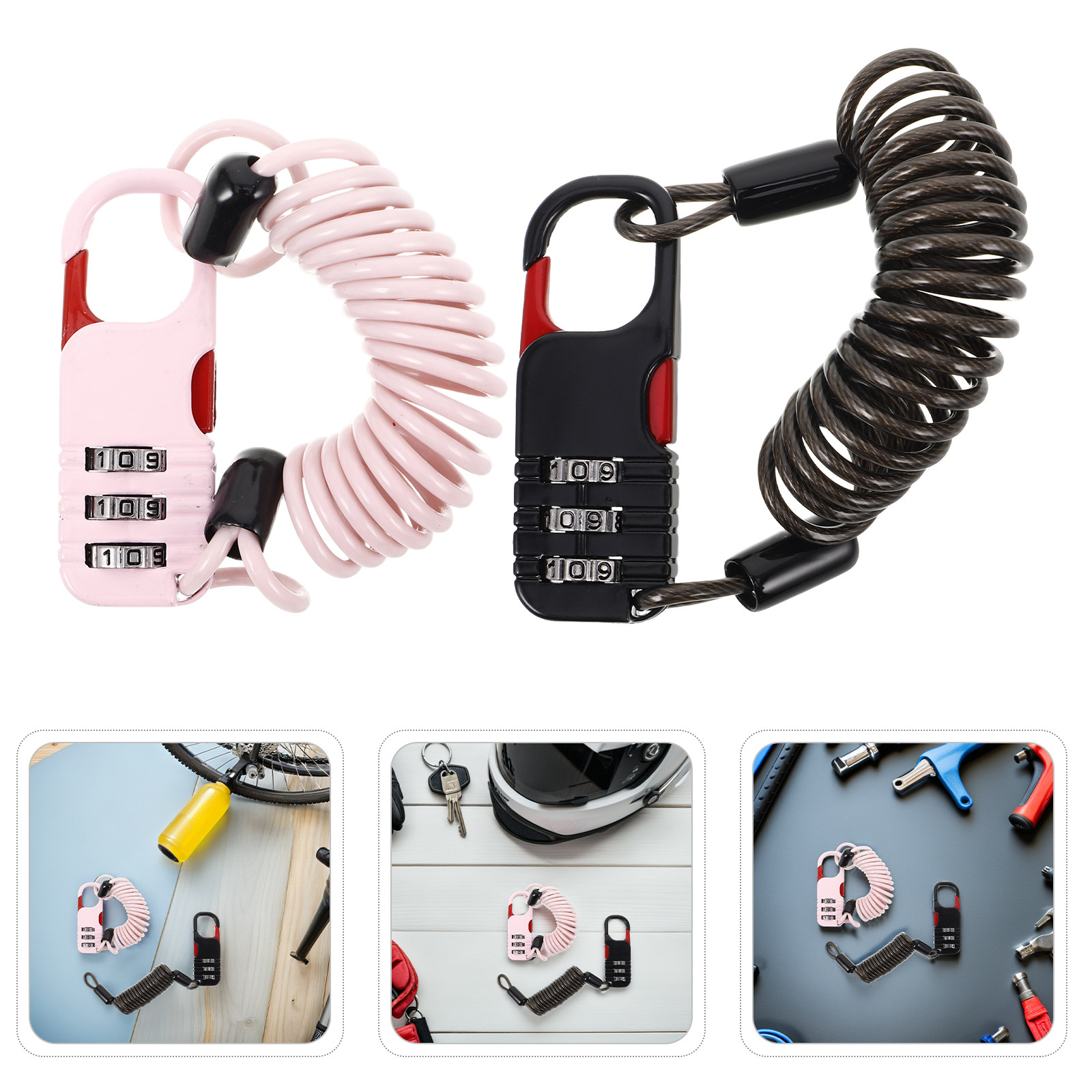 2 Adet Bisiklet Kilidi Hırsızl - Cable Lock Combination incelemesi ve fiyatı