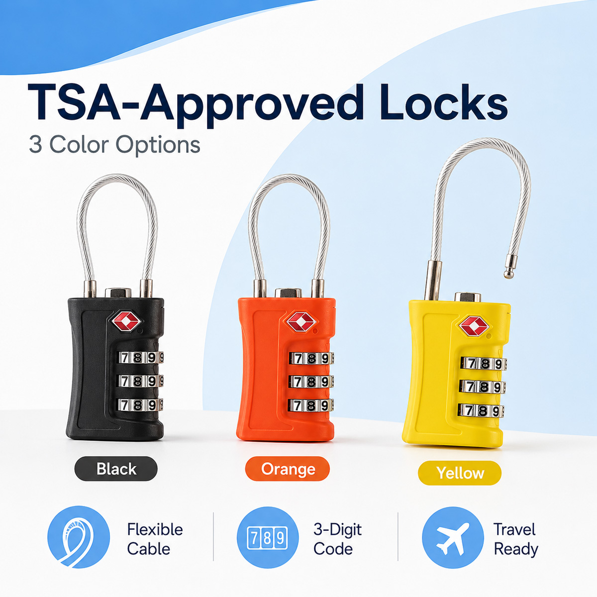 TSA Onaylı Bagaj Kilidi 3 Hane - Cable Lock Combination incelemesi ve fiyatı