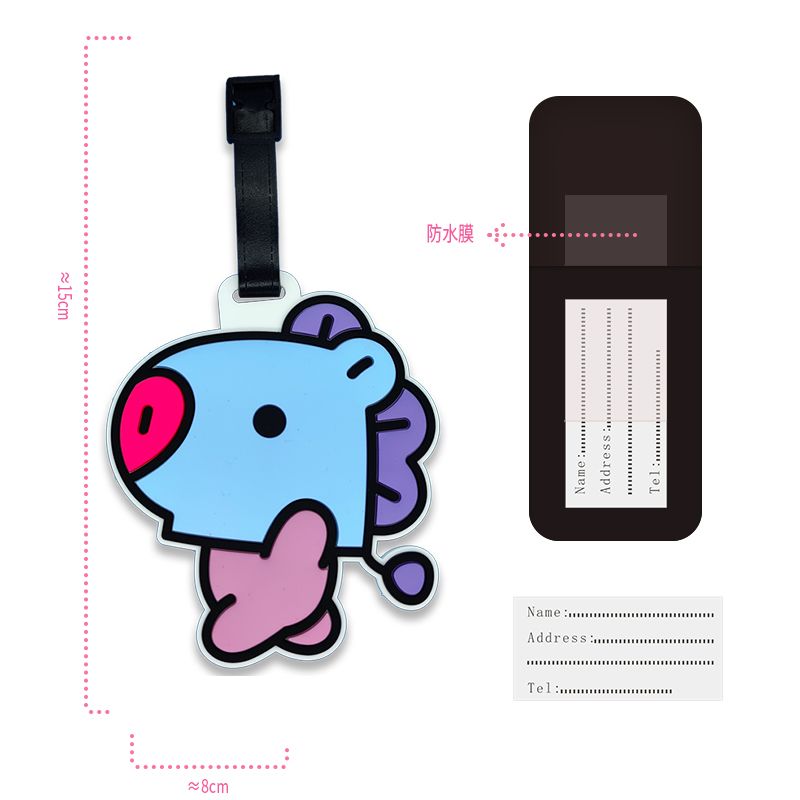 BT21 çizgi film sevimli anahta - Travel Accessories International incelemesi ve fiyatı