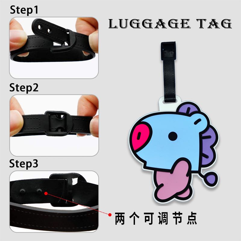 BT21 çizgi film sevimli anahta - Travel Accessories International incelemesi ve fiyatı