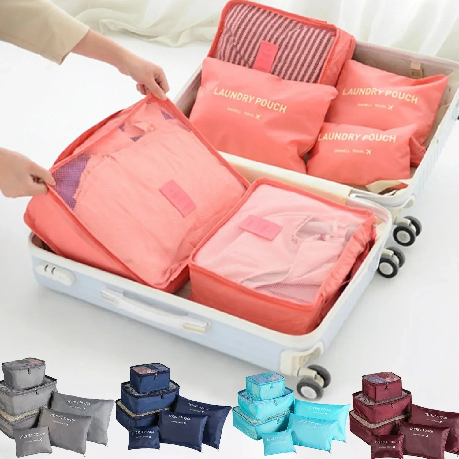 6 adet Set Seyahat Saklama Tor - Travel Accessories Kit Bag incelemesi ve fiyatı