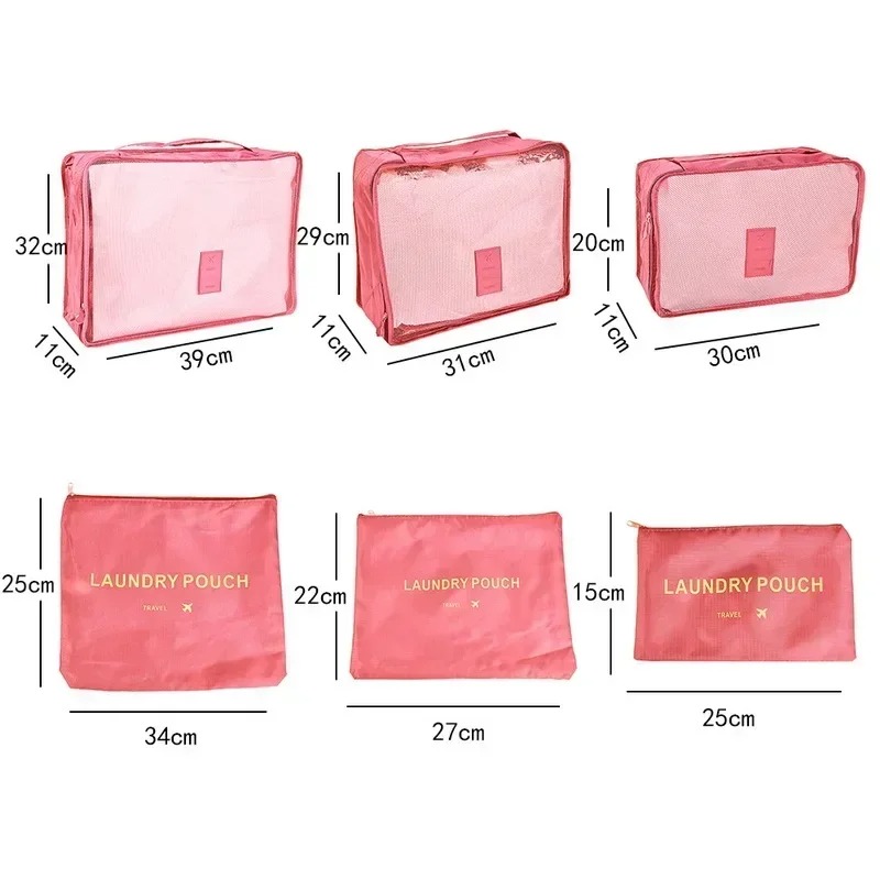 6 adet Set Seyahat Saklama Tor - Travel Accessories Kit Bag incelemesi ve fiyatı