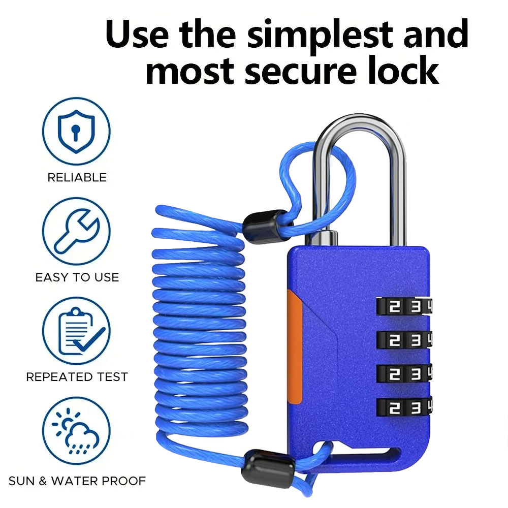 4 Haneli Şifreli Kilit Geri Çe - Cable Lock Combination incelemesi ve fiyatı