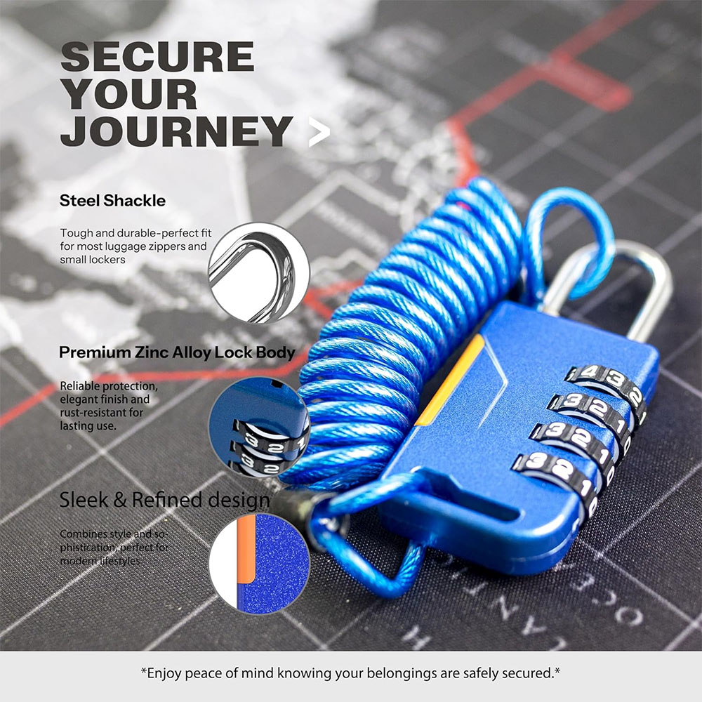 4 Haneli Şifreli Kilit Geri Çe - Cable Lock Combination incelemesi ve fiyatı
