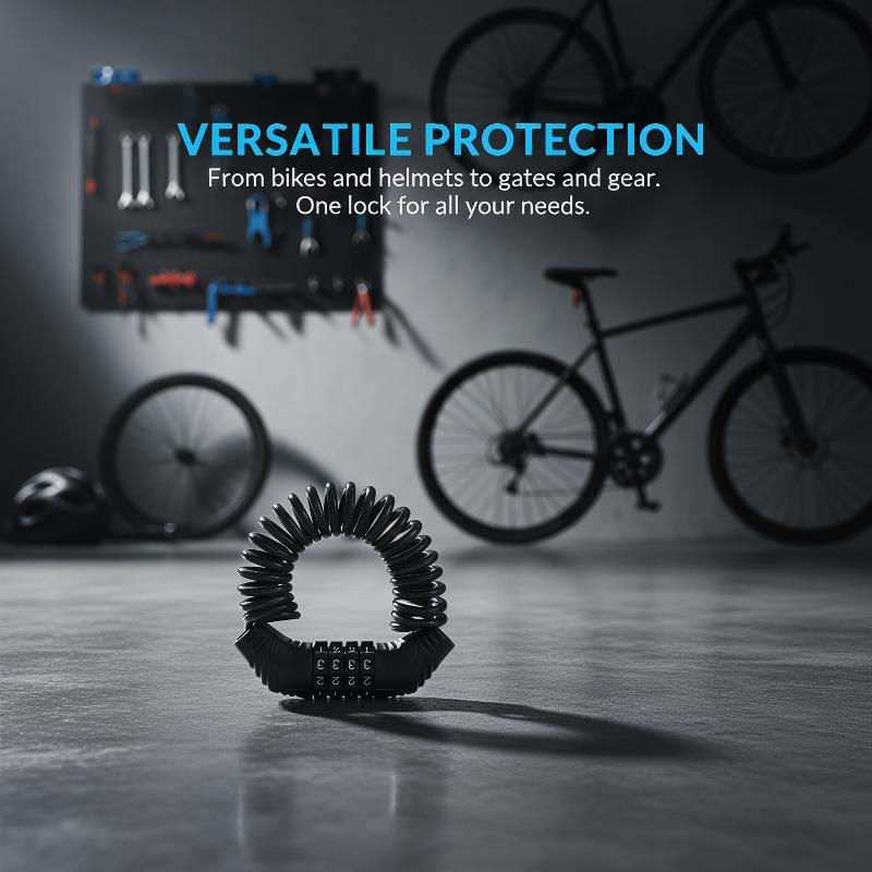 Siyah Motosiklet Kask Kilidi 4 - Cable Lock Combination incelemesi ve fiyatı